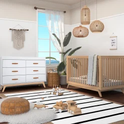 Soho 5-Drawer Dresser - White / Natural