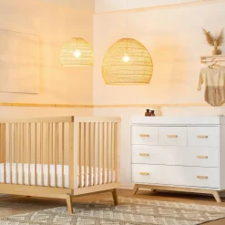 Soho 5-Drawer Dresser - White / Natural