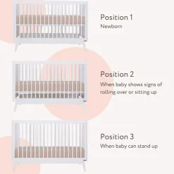 Soho 3-In-1 Convertible Crib - White