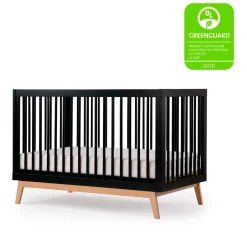 Soho 3-in-1 Convertible Crib - Black / Natural