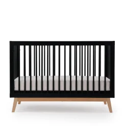 Soho 3-in-1 Convertible Crib - Black / Natural