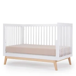 Soho 3-in-1 Convertible Crib - White / Natural