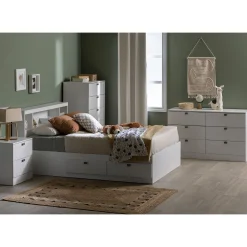Spark 6 Drawer Chest - White