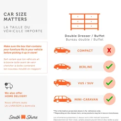 Spark 6 Drawer Chest - White