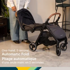 Spark Plus Compact Auto-Fold Stroller - Mineral Graphite