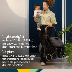 Spark Plus Compact Auto-Fold Stroller - Mineral Graphite
