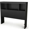 Spark Twin Bookcase Headboard - Pure Black