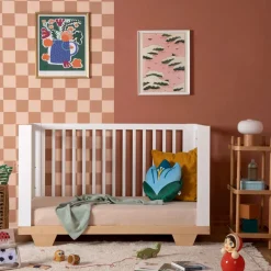 Spirit 8-In-1 Convertible Crib - White/Natural