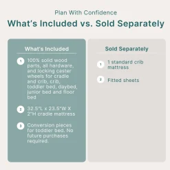 Spirit 8-in-1 Convertible Crib- Walnut