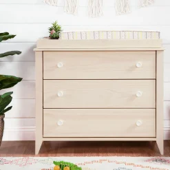 Sprout 3-Drawer Changer Dresser - Washed Natural / White