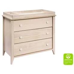 Sprout 3-Drawer Changer Dresser - Washed Natural / White