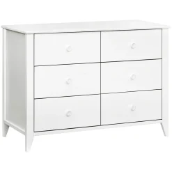 Sprout 6-Drawer Double Dresser - White
