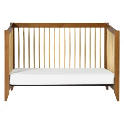 Sprout 4-in-1 Convertible Crib withToddler Bed Conversion Kit - Chestnut / Natural