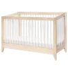 Sprout 4-in-1 Convertible Crib withToddler Bed Conversion Kit - White / Natural