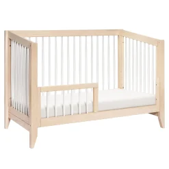 Sprout 4-in-1 Convertible Crib withToddler Bed Conversion Kit - White / Natural