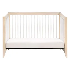 Sprout 4-in-1 Convertible Crib withToddler Bed Conversion Kit - White / Natural