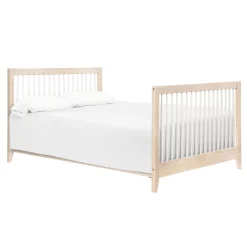 Sprout 4-in-1 Convertible Crib withToddler Bed Conversion Kit - White / Natural