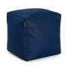 Square Ottoman and Footrest - Navy Blue