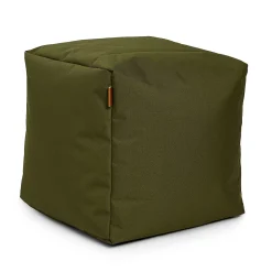 Square Ottoman and Footrest - Olive Green