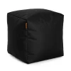 Square Ottoman and Footrest - Onyx Black