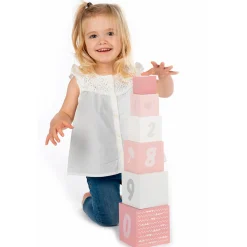 Stacking Blocks Numbers - Pink