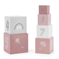 Stacking Blocks Numbers - Pink