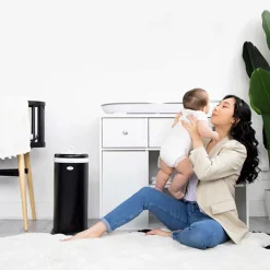 Stainless Steel Diapers Pail - Black Matte