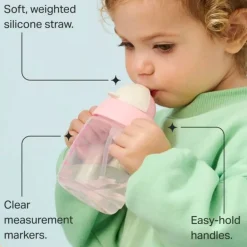 Starter Straw Cup 6m+ - Pink