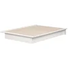 Step One Double Platform Bed - White