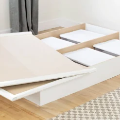 Step One Double Platform Bed - White