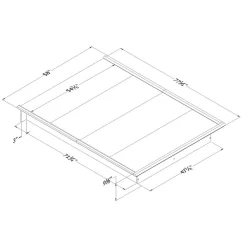 Step One Double Platform Bed - White