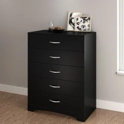 Step One 5-Drawer Chest - Pure Black
