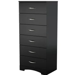 Step One 6-drawer lingerie chest - Pure Black