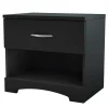 Step One 1-Drawer Nightstand - Pure Black
