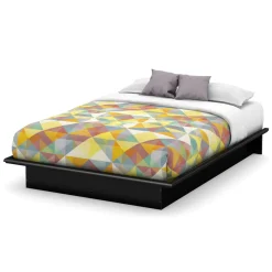 Step One Queen Platform Bed - Pure Black