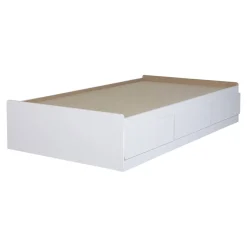 Step One Twin Mates Bed with 3 Drawers - White