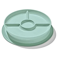 Stick & Stay Suction Divided Plate - Opal