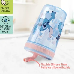 Stitch Tumbler With Straw