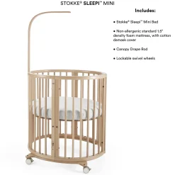 Stokke® Sleepi™ Mini​ Crib Bundle with Mattress​ V3 - White