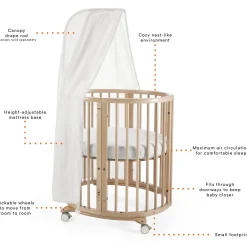 Stokke® Sleepi™ Mini​ Crib Bundle with Mattress​ V3 - White