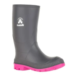 Stomp Rainboots Charcoal Magenta