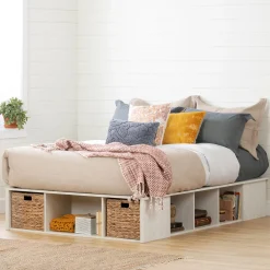 Storage Bed with Baskets - Avilla Winter Oak