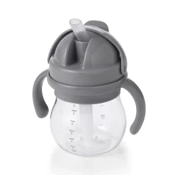 Straw Cup With Handle 6oz - Grey