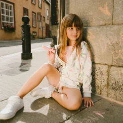 Straw Hat Flowers Hoodie 3-6