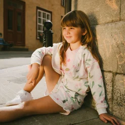 Straw Hat Flowers Hoodie 7-10