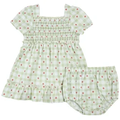 Strawberries Vichy Dress 3-24m