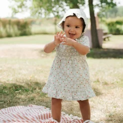 Strawberries Vichy Dress 3-24m