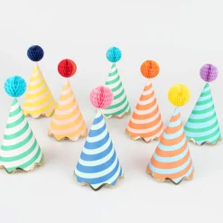Stripe Party Hats (8)