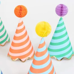 Stripe Party Hats (8)