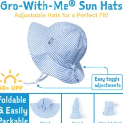 Striped Cotton UV Hat 2-5y